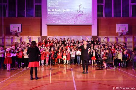 Miklavžev koncert na Osnovni šoli Toma Brejca napolnil telovadnico do zadnjega kotička (66)